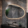 Miroir de salle de bains - 150x93cm Asymétrique - Sans cadre