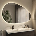 Miroir de salle de bains - 150x93cm Asymétrique - Sans cadre