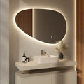 Miroir de salle de bain - 120x75cm Asymétrique - Sans cadre
