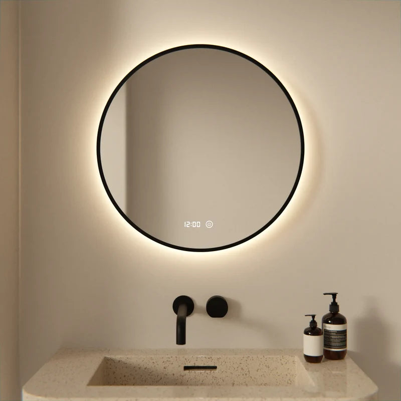 Miroir de salle de bain - 60cm - Cadre noir