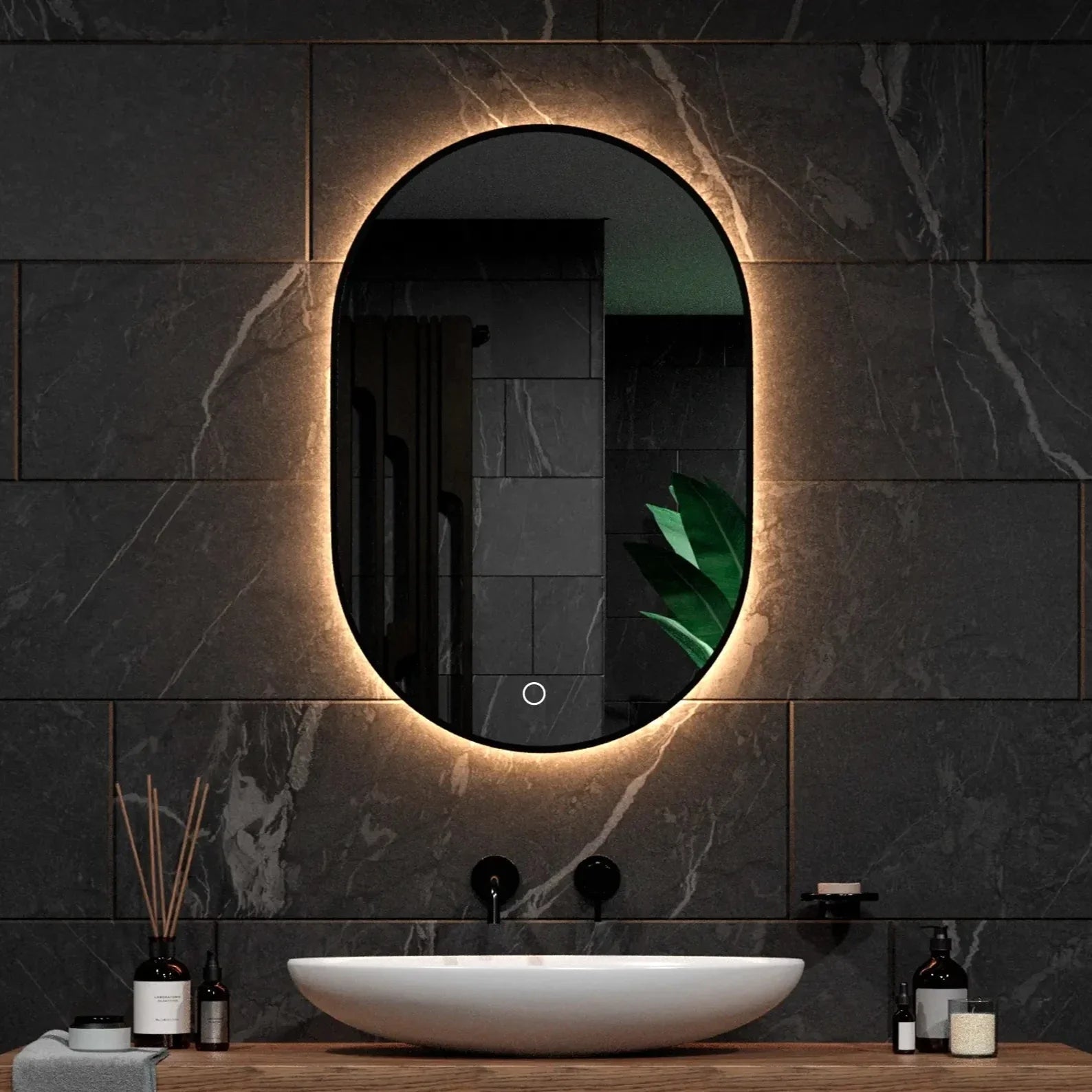 Miroir Salle de Bain Noir